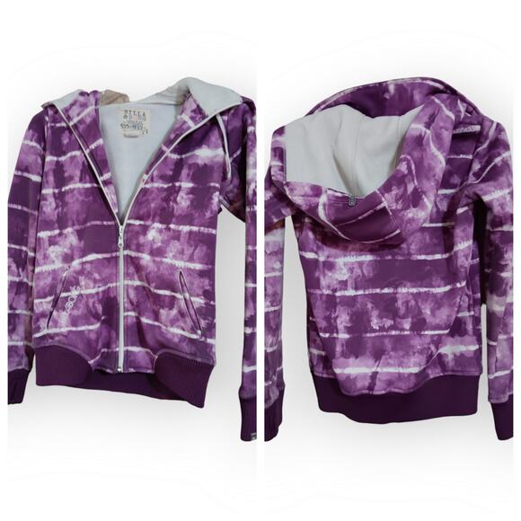 billabong purple tie dye hoodie size small - Picture 1 of 4